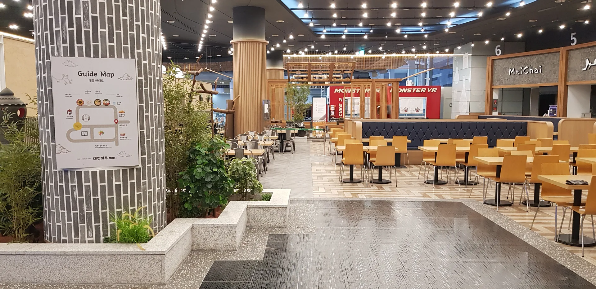 김포공항 국제선 대청마루 실제 완공 프로젝트 전경